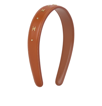 Celine Triomphe Embellished Headband, front view